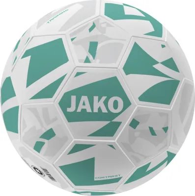 Image de Ballon d'entraînement unisexe JAKO Contrast, couleur:blanc/mint, taille:3