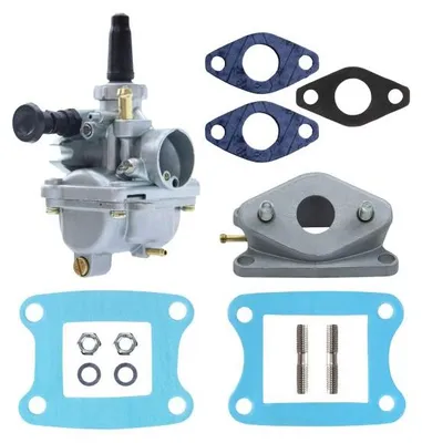 Image de Carburateur VM16 16 mm + plaque isolante + collecteur d'admission + joints pour Honda MT, MB, MTX, MBX 50 | Citomerx