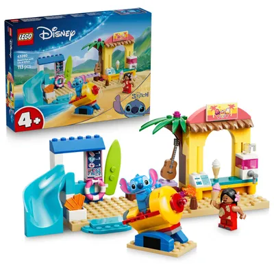 Obrázek produktu pro LEGO Disney Zábava na pláži s Lilo a Stitchem, Sada na stavění, 4 rok/roky, Plast, 113 kusů, 317 g