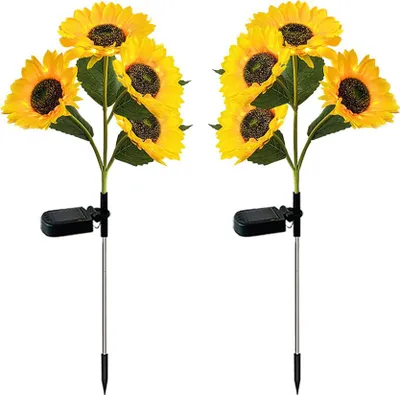 Produktbild von 2er-Pack Solar-Dekoleuchten für Garten, Terrasse und Hinterhof
