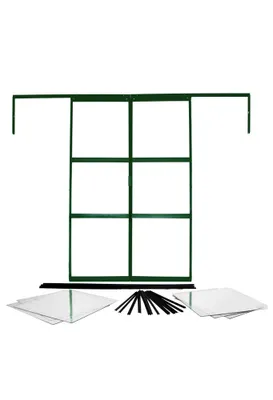 Obrázek produktu pro Vitavia dvojité posuvné dveře pro skleníky "Sirius" a "Sirona" smaragdově zelené 122 x 191 cm