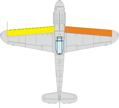 Produktbild von Eduard Acceories CX676 - 1:72 Bf 109G wings leading edge wavy lines - Neu