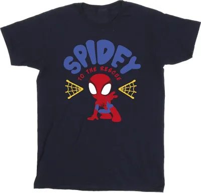 Produktbild von Marvel - "Spidey And His Amazing Friends Rescue" T-Shirt für Herren BI45556 (XXL) (Marineblau)