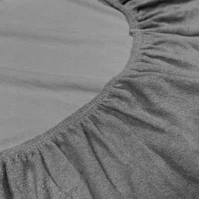 Produktbild von Nyks Spannbettlaken Frottee 160x200 cm Premium Anthrazit