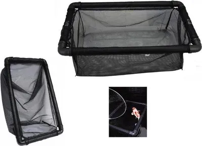 Produktbild von Famanu Inspectienetz 80 x 40 x 30 cm - Schwimmend - Schaufelnetz - Schwarz