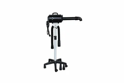 Produktbild von Standhaartrockner mit Wasserfunktion – Doubleblaster Schwarz 2200 Watt – Ständer mit Düse – Hundehaartrockner für Hundesalons – Für Hunde und Welpen