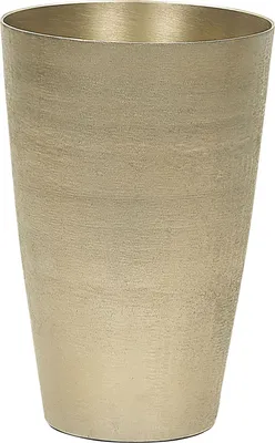 Zdjęcie produktu dla BELIANI Wazon na kwiaty złoty metalowy 31 cm dekoracyjny wodoszczelny styl glamour
