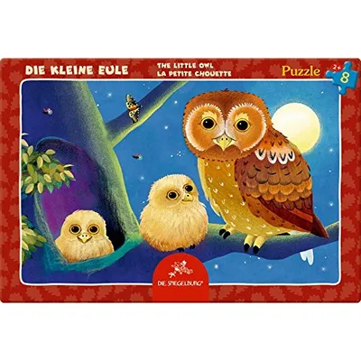 Produktbild von Die Spiegelburg - Kleines Rahmenpuzzle - Die kleine Eule, 8 Teile