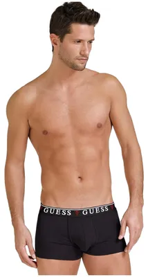 Produktbild von Guess Herren 3er Pack Baumwolle Boxershorts Schwarz – KLEIN / Schwarz