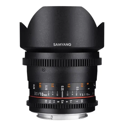 Immagine prodotto di Samyang MF 10mm T3.1 Video APS-C Canon EF Obiettivo grandangolare per Follow Focus