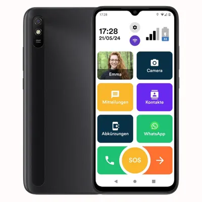 Produktbild von Senifone S1 Seniorenhandy Smartphone mit Android – 32GB - Handy für Senioren mit SOS-Taste & Großen Tasten