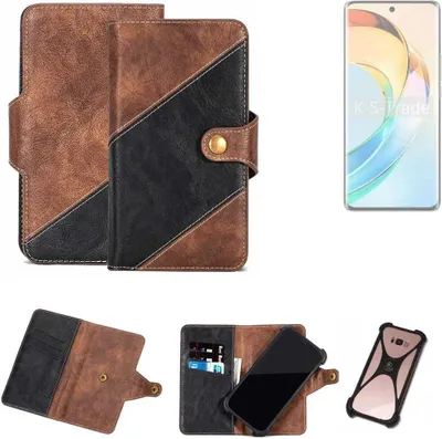 Produktbild von K-S-Trade Handyhülle Schutzhülle Bookstyle Case kompatibel mit Honor X9b Klapphülle Cover Hülle Schutztasche 1x