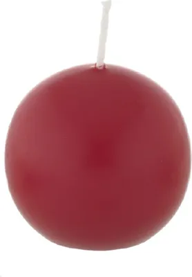Produktbild von Kugelkerzen Weihnachtsrot Erdbeere, Ø 40 mm, 12 Stück, dt. Kerzen in RAL Kerzenqualität, Kein rußen und tropfen