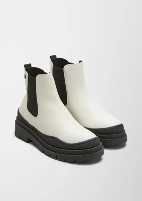 Image de S. Oliver 5-5-25233-20/100, bottines à lacets blanches, collection automne/hiver 2023, pointure : 41