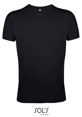 Image de SOLs 00553 | T-shirt Regent Fit pour hommes - Couleur : Deep Black - Taille : XL