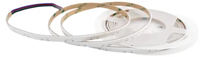 Produktbild von Side View COB RGB LED Streifen 8 mm – 630 LEDs/m, 24 V, 10 W/m, seitliche Abstrahlung