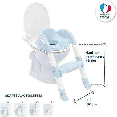 Produktbild von Famanu Toilettenverkleiner mit Treppe - Kindertoilettenverkleiner mit weichem PolyurethanKissen