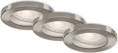 Produktbild von Briloner LED Einbauleuchten-Set matt-nickel 3xLED/GU10/47W