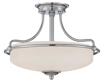 Produktbild von Elstead Griffin Deckenleuchte E27 3-fach Poliertes Chrom