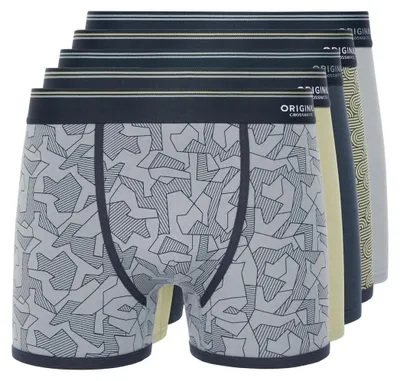Immagine prodotto di Crosshatch - Boxer da uomo "Spherigon" (confezione da 5) BG2542 (M) (verde/blu)