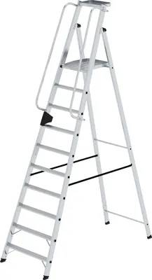 Obrázok produktu pre Guenzburger Steigtechnik Plattformleiter 10 Stufen mitAblageschale 050090