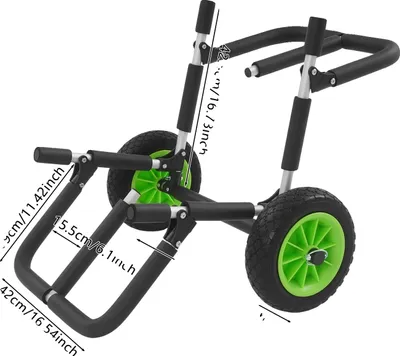 Zdjęcie produktu dla Wózek transportowy, konstrukcja aluminiowa, nośność 80 kg, czarny