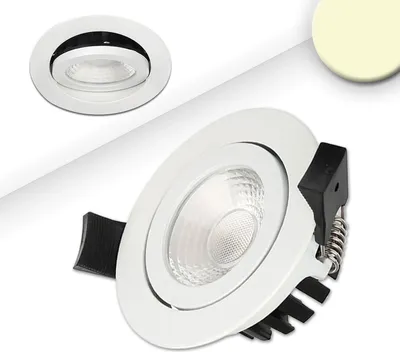 Produktbild von ISOLED LED Einbaustrahler, weiß, 8W, 60°, rund, warmweiß, IP65, dimmbar