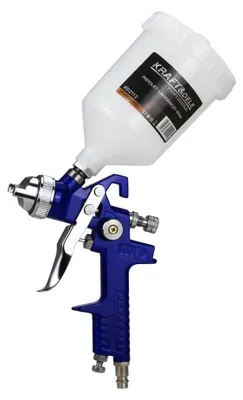 Imagen del producto de Pistola de pintura por pulverización, capacidad de 600 ml, boquilla de 1,3 mm, presión de 2,5-4 bares, modelo KD2112, marca KRAFT&DELE