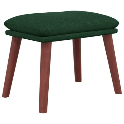 Zdjęcie produktu dla vidaXL Podnóżek ciemnozielony 45x29,5x35 cm tkanina