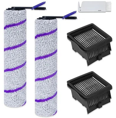 Zubehör für Nass- und Trockensauger – 2 Rollbürsten, 2 Filter, 1 Bürste