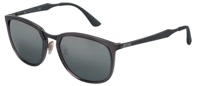 Produktbild von Ray-Ban RB4299, Erwachsener, Uni, Quadratisch, Schildkröte, Grau, Nicht-polarisierte Linse, Nylon