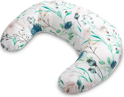 Image de SENSILLO Coussin d'allaitement Lune Coussin d'allaitement écureuil fleurs