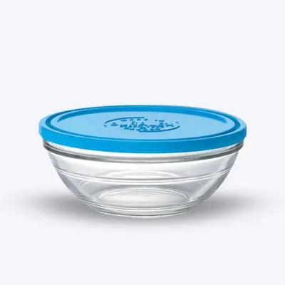 Image de Freshbox - Boite de conservation ronde couvercle bleu 2,4L