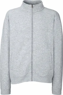 Produktbild von Fruit Of The Loom Herren Sweat-Jacke / Sweatshirt mit Reißverschluss BC1375 (XL) (Grau)