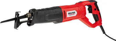 Produktbild von WALTER Säbelsäge 850W, Reciprosäge mit 0-2800 Hübe/min, 28mm Hublänge, 115mm Schnitttiefe, drehbarer Griff, LED-Arbeitsleuchte, verstellbarer Sägeschuh, inkl. Holz- und Metallsägeblatt, 2,7kg leicht