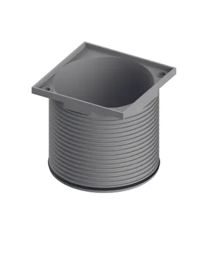 Immagine prodotto di TECEdrainpoint S cadre de grille, plastique, 100x100mm, sans grille, 3660018, 3660018