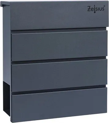 Produktbild von Briefkasten mit Zeitungsfach und Soft-Close-Mechanismus - Anthrazit