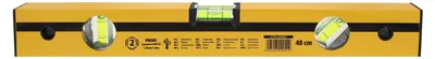 Imagen del producto de HARDY WORKING TOOLS: Nivel de burbuja, para nivelación horizontal, vertical y medición de ángulos. Longitud: 40 cm. Serie: 42. Color: Amarillo. Código: A0730-420400. Cantidad: 1 unidad (paquete de 1)