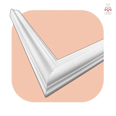 Produktbild von Wandleisten Set 24-teilig – 6 Wandrahmen aus robustem PS-Material – wasserfest, stoßfest & leicht zu montieren – klassisches Design in Weiß JX60-W Rah