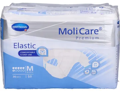 Produktbild von MoliCare Premium Elastic 6 Tropfen Gr. M, 30 St