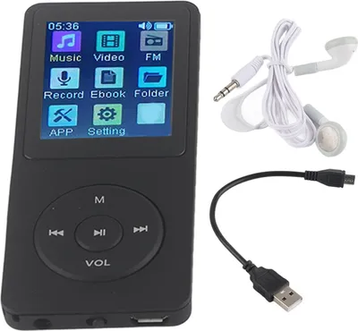 Immagine prodotto di Lettore MP4 portatile, supporta schede di memoria di piccole dimensioni, lettore musicale multimediale LCD ultrasottile da 1,8 pollici con accessori per studenti
