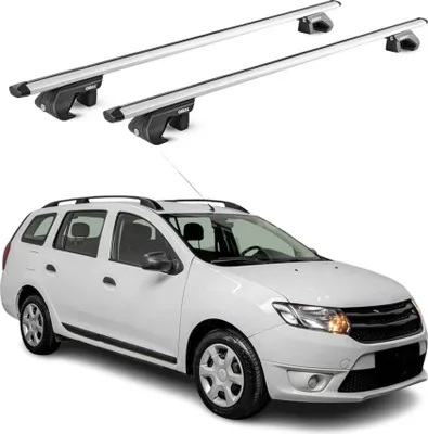 Produktbild von Dachträger Grundtäger für Dacia Logan MCV Kombi 2007-2020 90kg Alu Silber 2x ABE