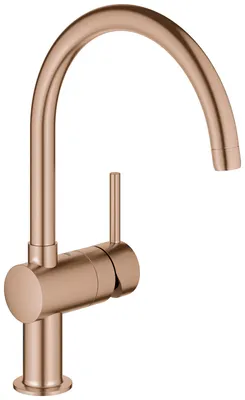 Produktbild von GROHE Minta, Ziehen, Gebürsteter Stahl, Roségold, Hebelgriffe, Einzelbild, 1/2", Typ C