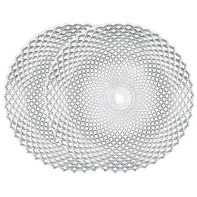 Produktbild von Nachtmann Vorteilsset 2 x  2 Glas/Stck Platzteller 4050/32cm Rumba  89995 und Geschenk + Spende