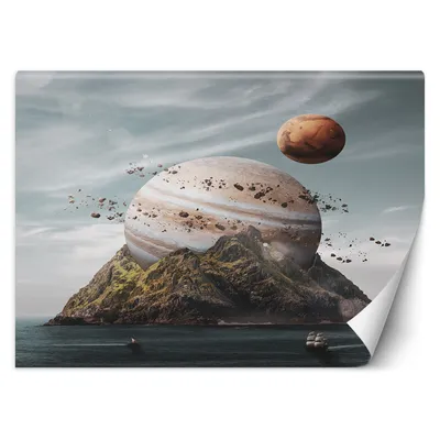 Produktbild von FOTOTAPETE Landung auf dem Planeten 450x315 cm VLIES Tapete Wandtapete Wandbilder Wanddekoration Design Wohnzimmer Schlafzimmer Flur Büro Küche
