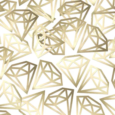 Produktbild von 12 kleine Konfetti Diamanten, gold