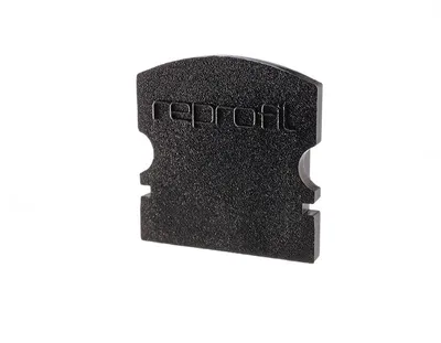 Produktbild von Deko-Light Profil Endkappe - Endkappe F-AU-02-10, Set 2 Stk, Kappe, Schwarz, Kunststoff, Deko-Light, 1 g, 16 mm