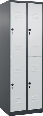 Produktbild von CP Spind Classic Plus anthrazitgrau, lichtgrau 080300-20 S10011, 4 Schließfächer 60,0 x 50,0 x 185,0 cm