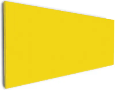 Produktbild von Wallario Premium Leinwandbild Gelb in Größe 30 x 75 cm