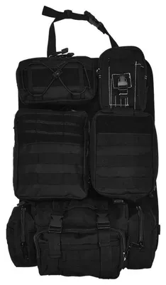 Immagine prodotto di Organizzatore per sedili auto, colore nero, con 5 tasche removibili, universale per auto e camion